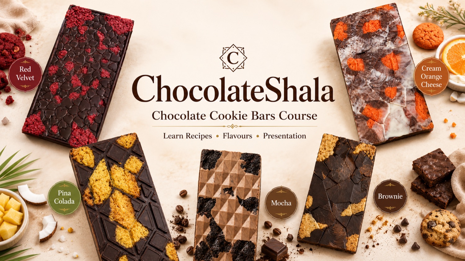 ChocolateShala — Chocolate Cookie-Bar Masterclass · Learn. Bake. Earn.