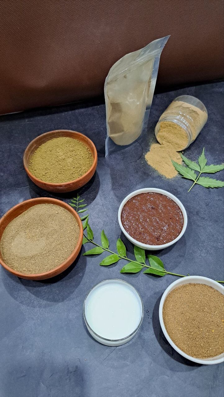 Herbal ingredients for hair mask