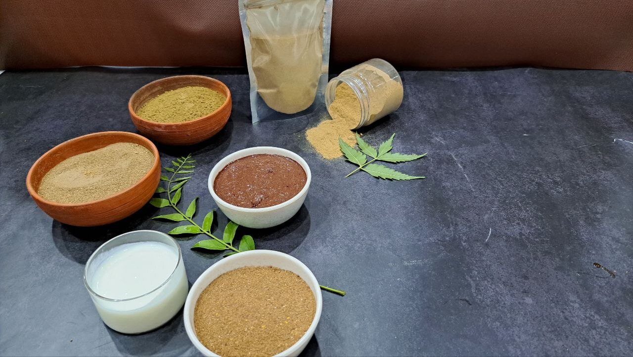 Making the hair mask