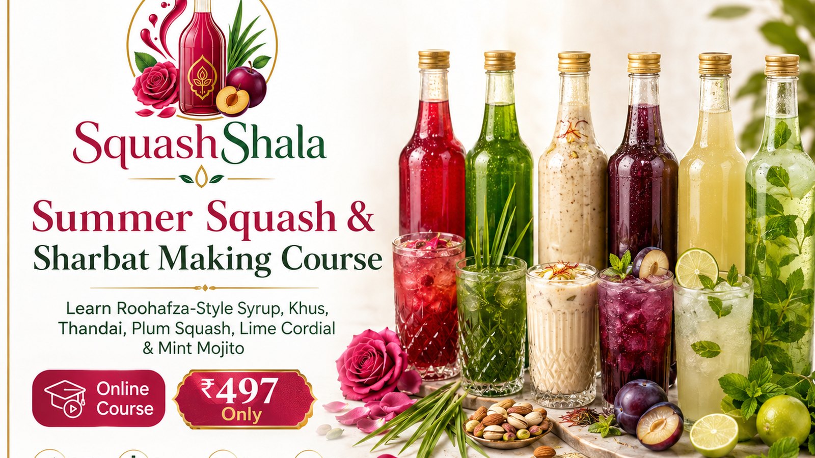 Squash Shala — Homemade Squash, Sharbat & Mocktail Business Course course thumbnail